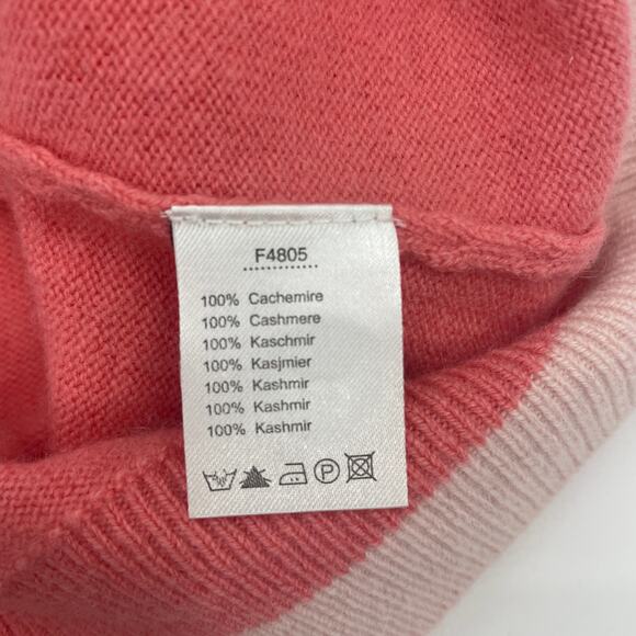 LACOSTE Cashmere Cardigan Womens Size 34 / US Size 2 Pink Preppy V-Neck Sweater - Picture 5 of 10